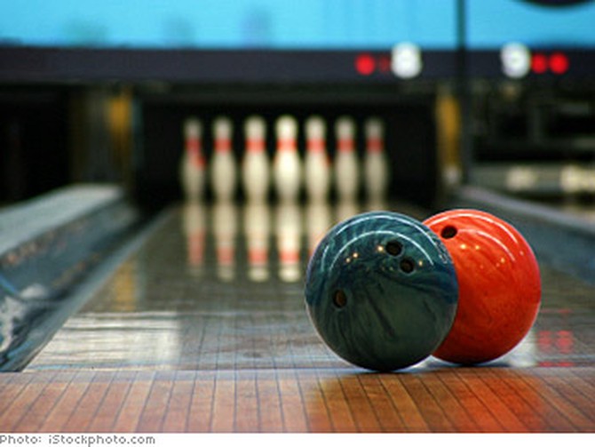 Spend a rainy day at a bowling alley