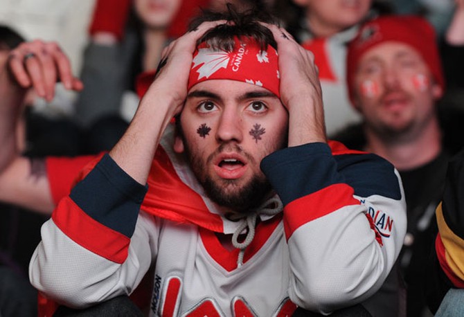 Disappointed Canadian fan