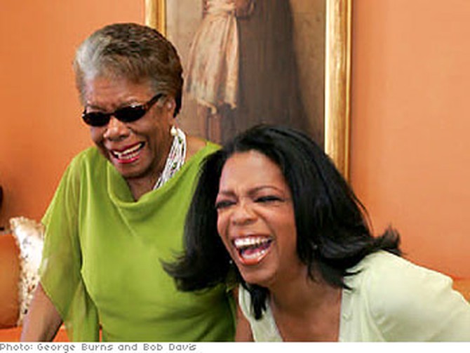 Dr. Maya Angelou and Oprah