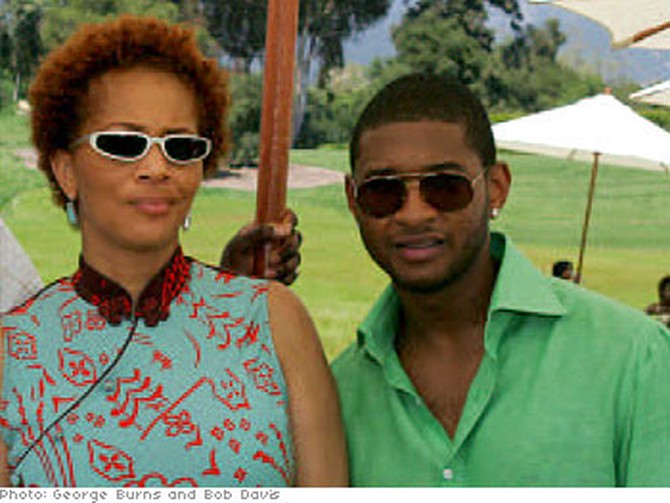 Terry McMillan and Usher