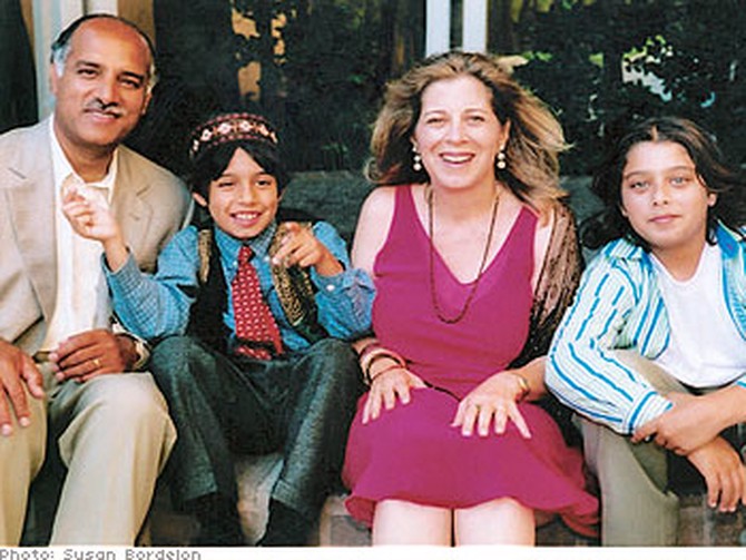Syud and Karen with sons David and Benjamin