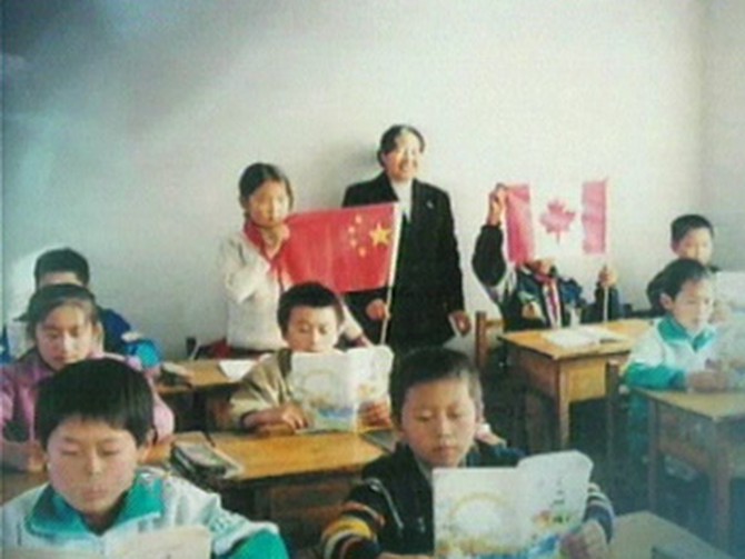 Both boys and girls get a chance to learn at Angel Network schools in rural China.